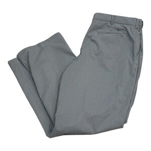 Nike Dri Fit Blue Checkered Plaid Golf Pants Standard Fit Mens Size 38 x 34